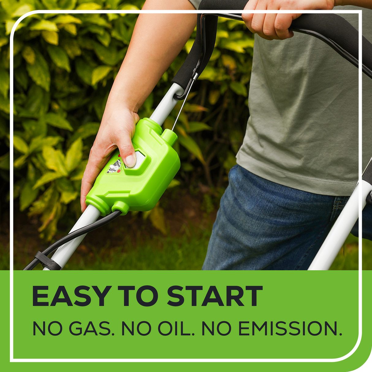 40V 17" Lawn Mower & 40V 12" String Trimmer Combo Kit, 4.0Ah Battery and Charger Included