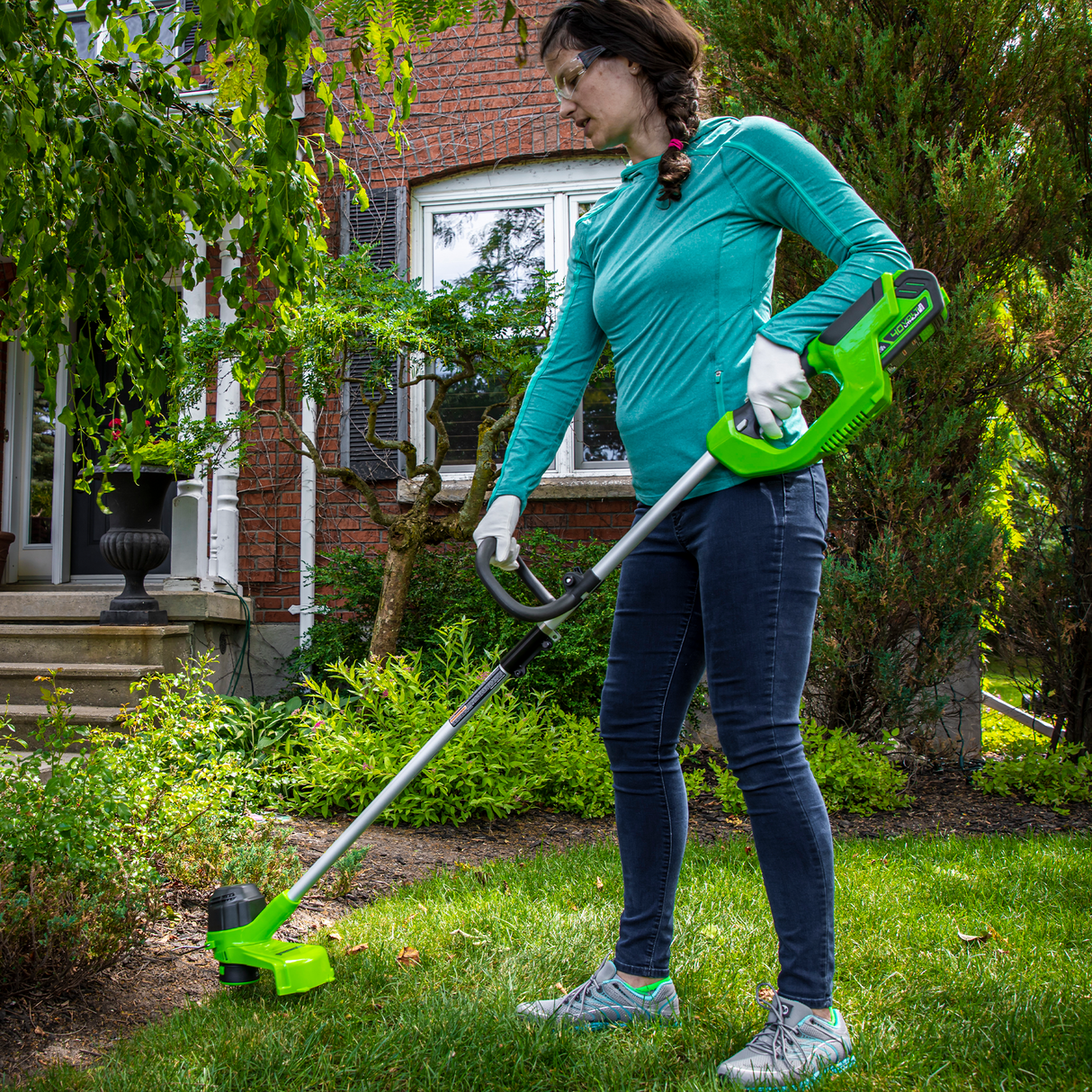 Ensemble 40 V de tondeuse sans balais 20 pouces et coupe-herbe 12 pouces, batterie 4,0 Ah et chargeur inclus