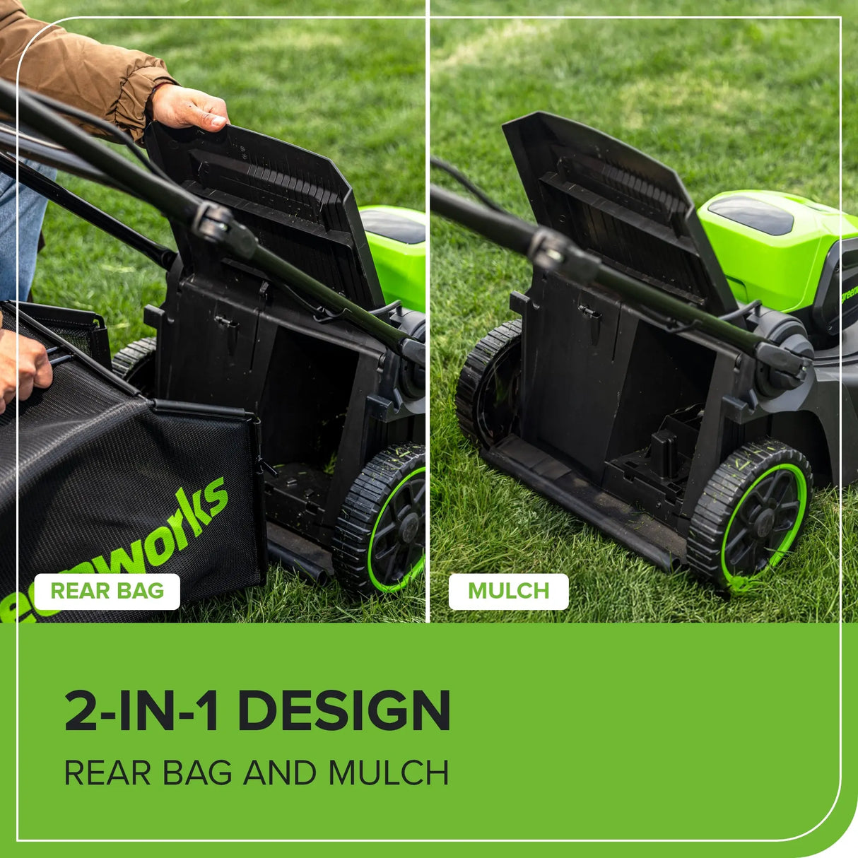 Ensemble 60 V de tondeuse sans balais 17 pouces et coupe-herbe 13 pouces, batterie 4 Ah et chargeur inclus