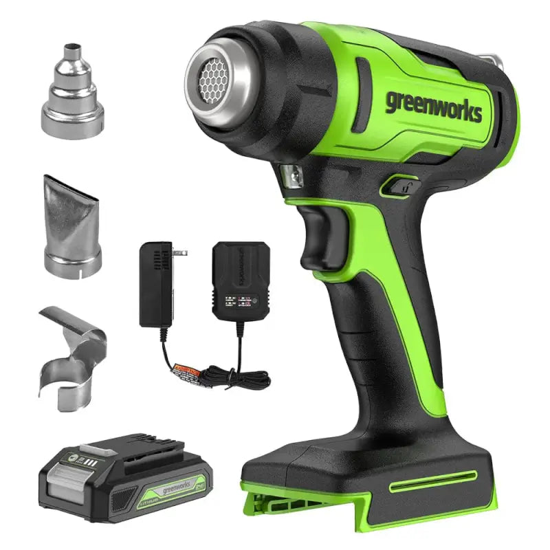 Pistolet thermique à batterie 24 V avec batterie 2,0 Ah et chargeur inclus