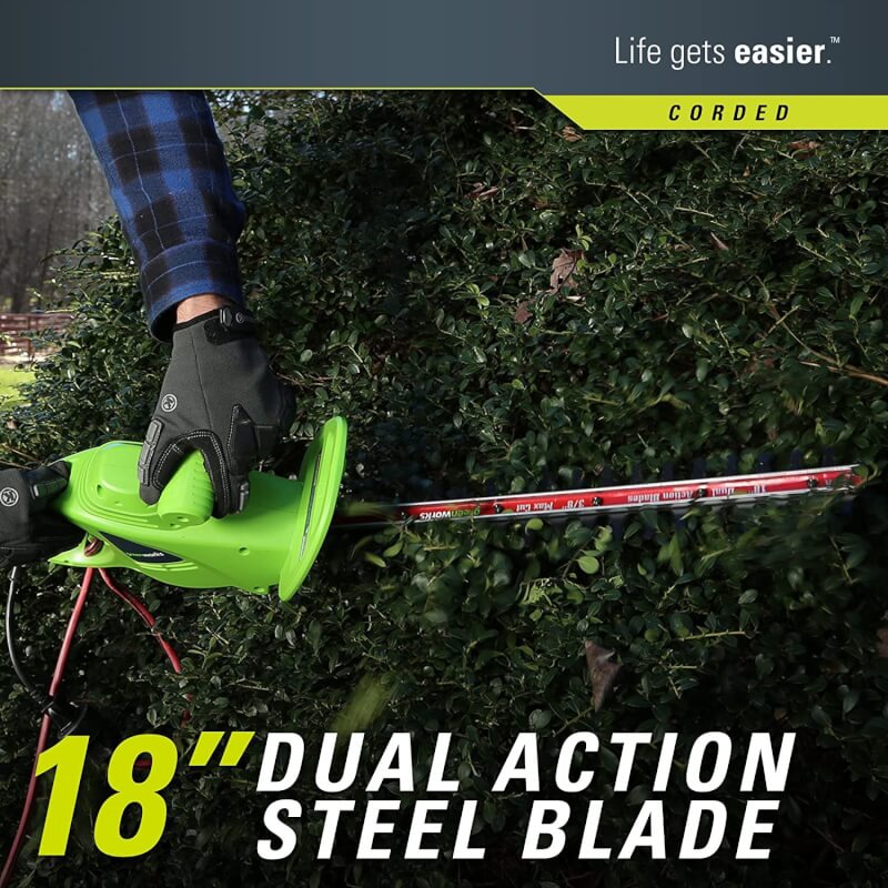 2.7 Amp 18" Corded Hedge Trimmer