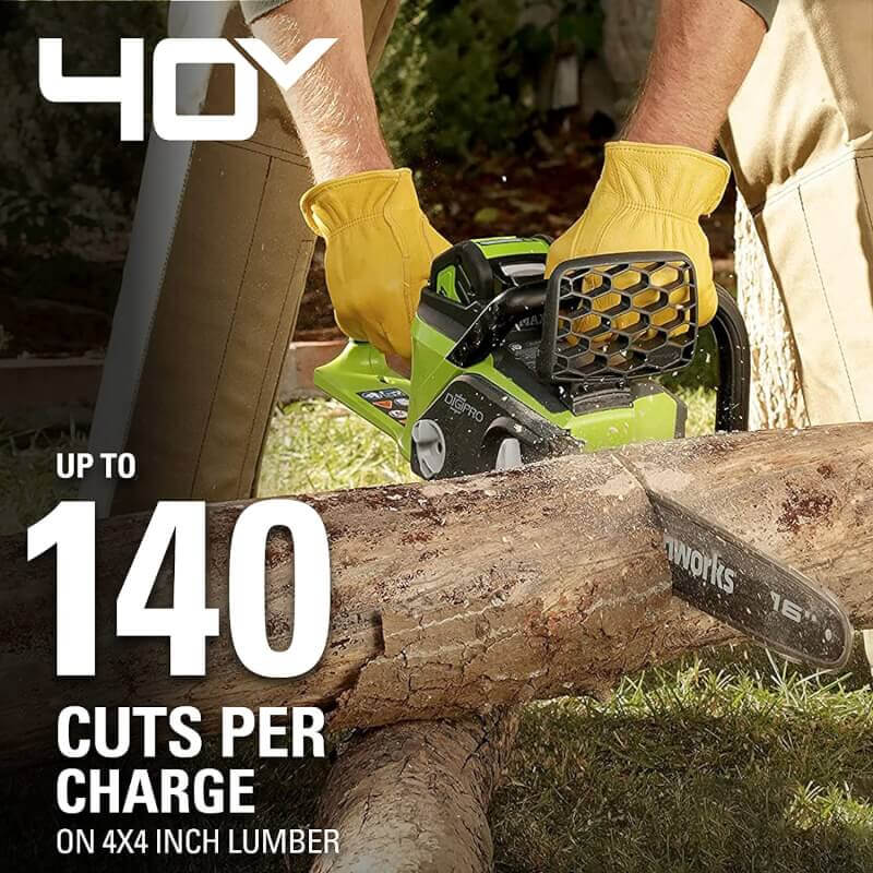 40V 16" Brushless Chainsaw, 4.0Ah Battery and Charger Included
