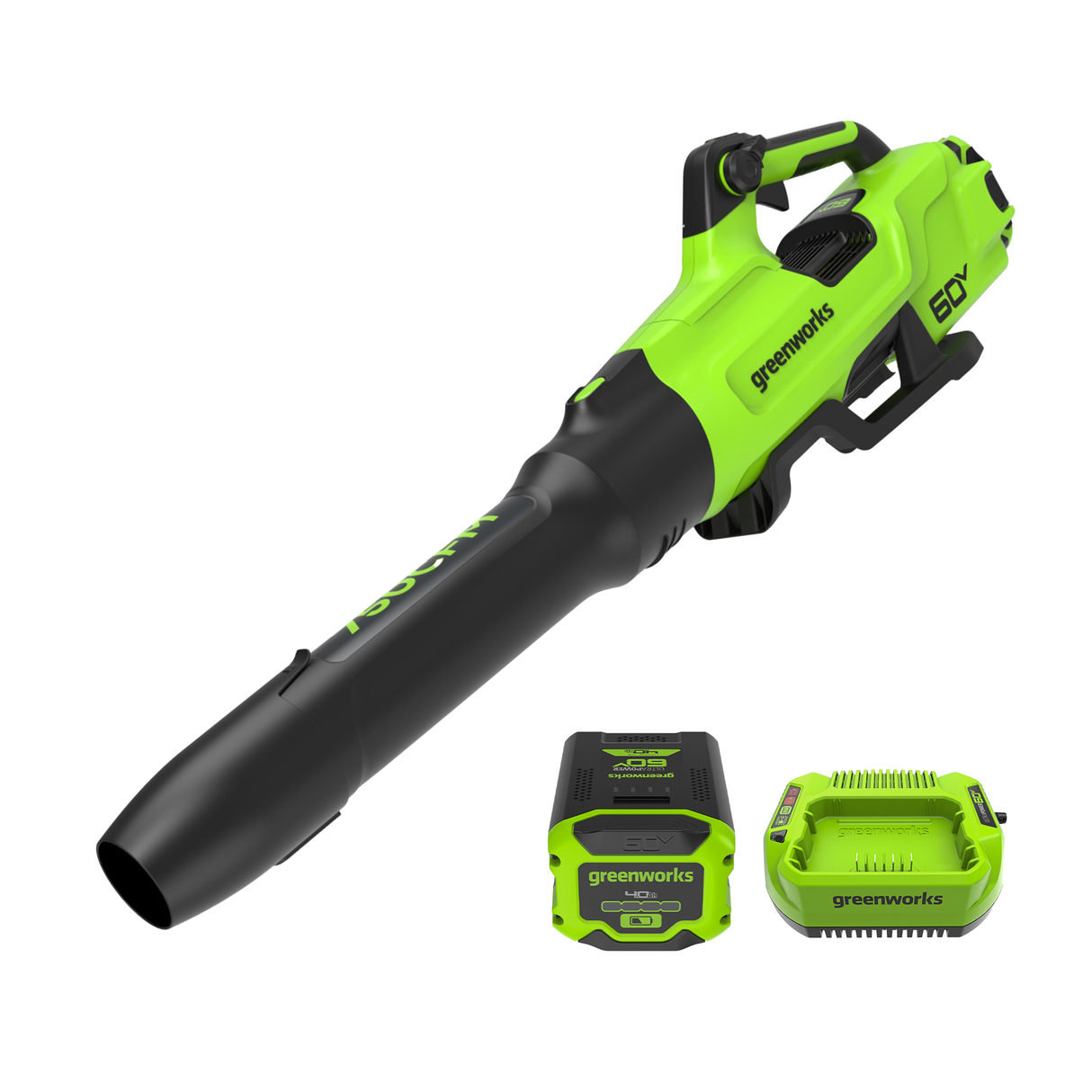 60V 750 CFM 170 MPH Brushless Leaf Blower, 4.0Ah Battery and Charger Included