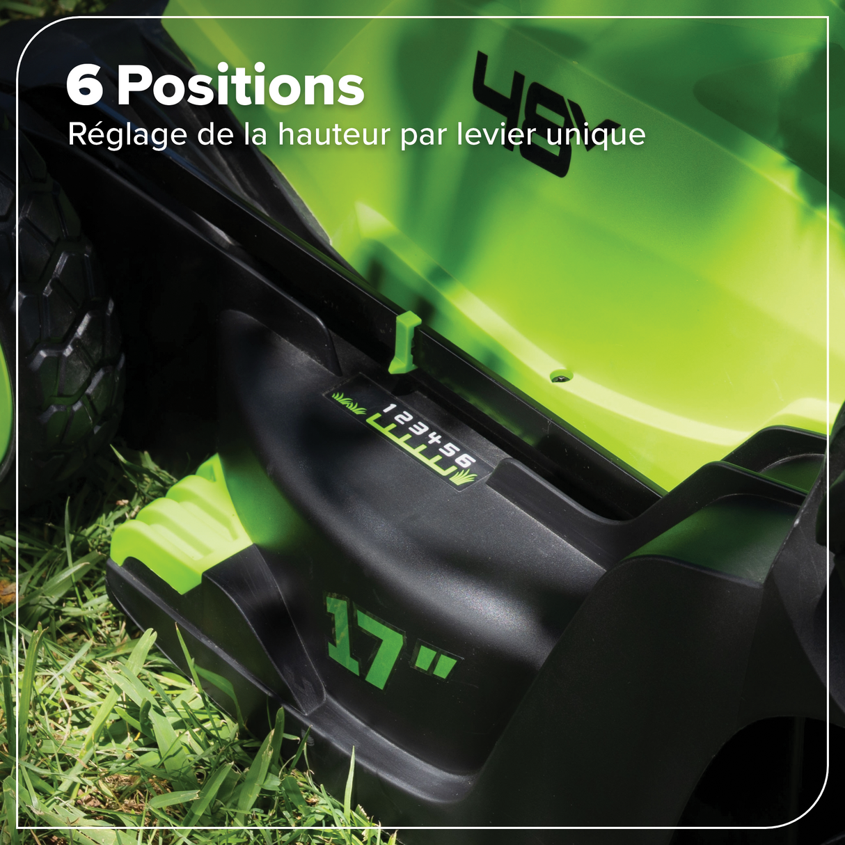 48V (24V x 2) 17" Brushless Mower & Blower & Trimmer Combo Kit, (2) 4.0Ah Batteries and 65W Type-C Charger with (2) 3-FT Cables Included