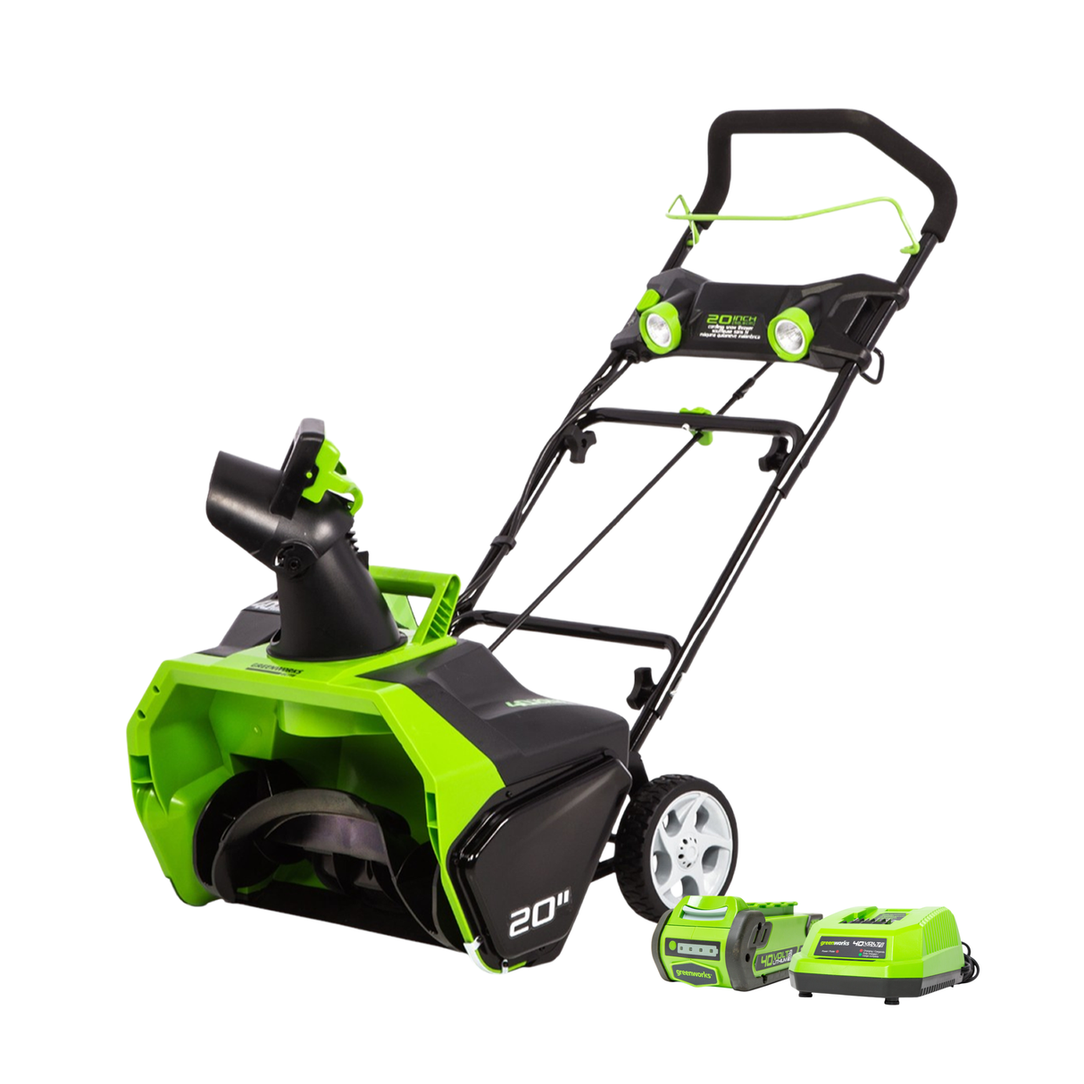 40V 20" Brushless Snow Thrower, 4.0Ah Battery and Charger Included