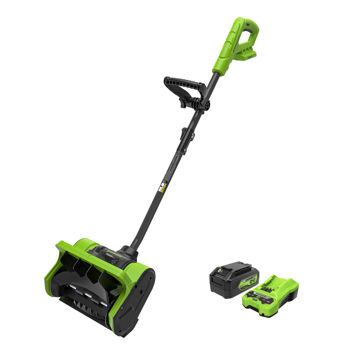 24V 12" Brushless Snow Shovel, 5.0Ah Battery and Charger included