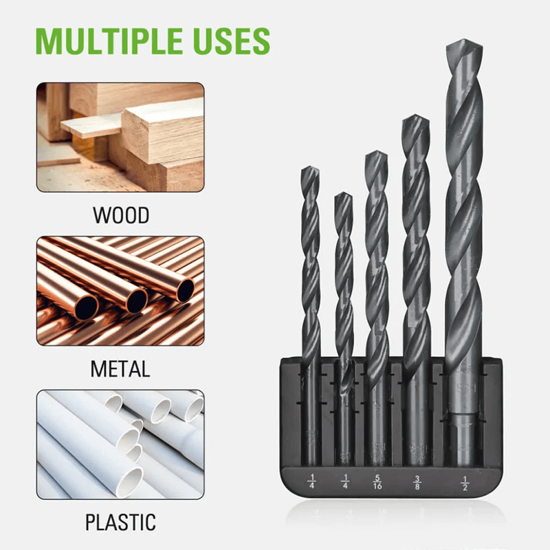21 PCS Black Oxide Drilling Bit Set