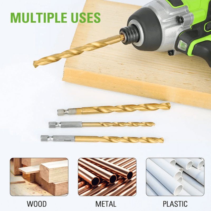 22 PC Titanium Drilling Bit Set