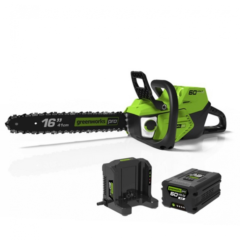 60V 16" Brushless Chainsaw, 2.5Ah Battery and Charger Included