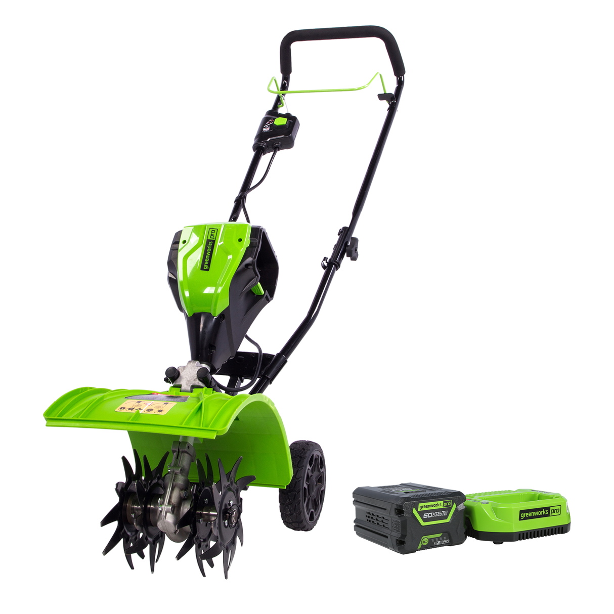 60V 8" Brushless Cultivator, 2.5Ah Battery and Charger Included