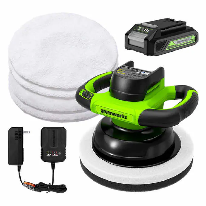 Polisseuse sans fil 24 V, 4 capots, batterie 2 Ah et chargeur inclus (Exclusivement chez Costco)