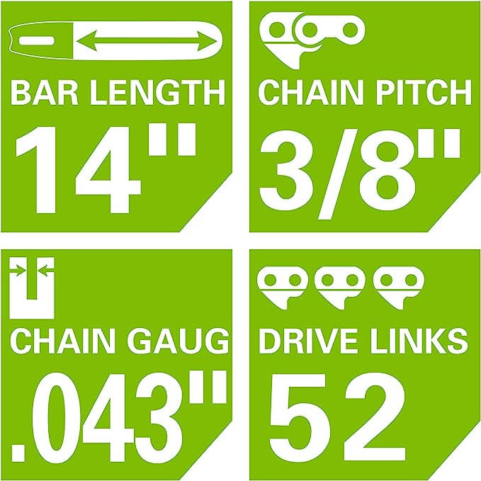 14" Replacement Chainsaw Chain