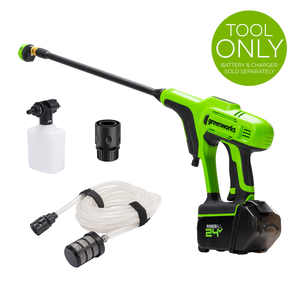 24V 600 PSI 0.8 GPM Cordless Pressure Washer (Tool Only)