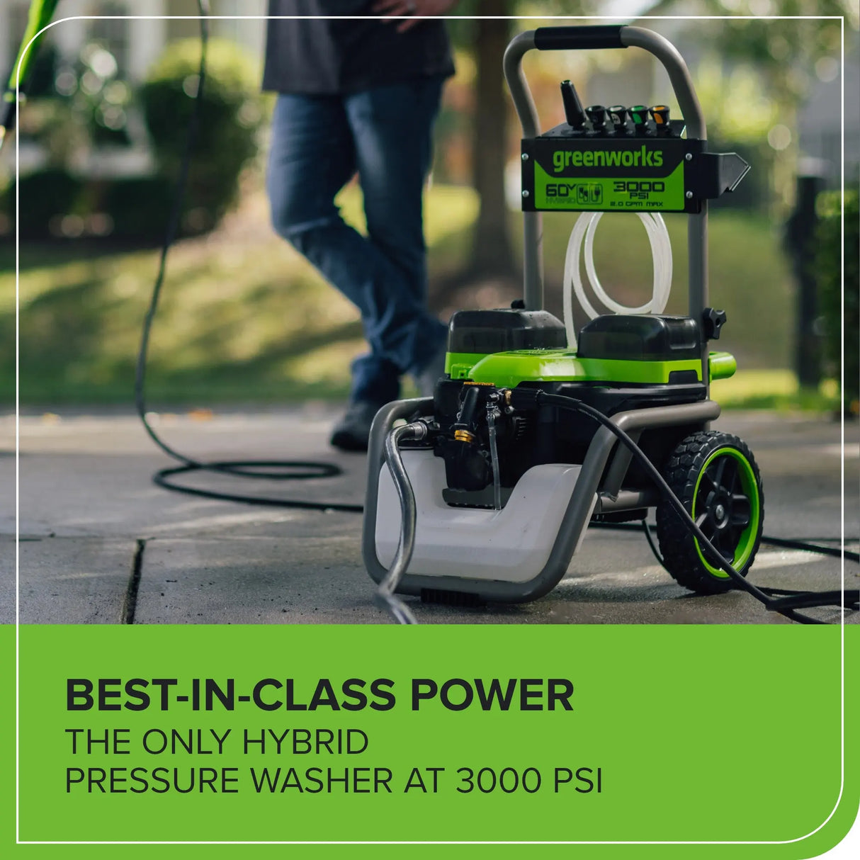 60V 3000 PSI Hybird Pressure Washer (Tool Only)