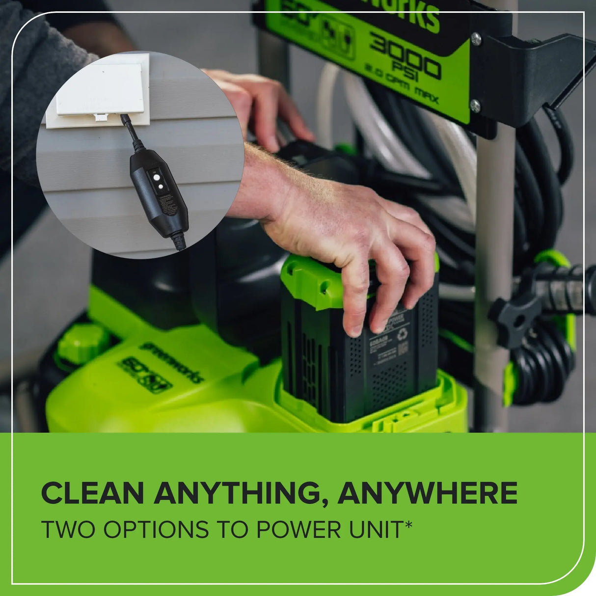 60V 3000 PSI Hybird Pressure Washer (Tool Only)