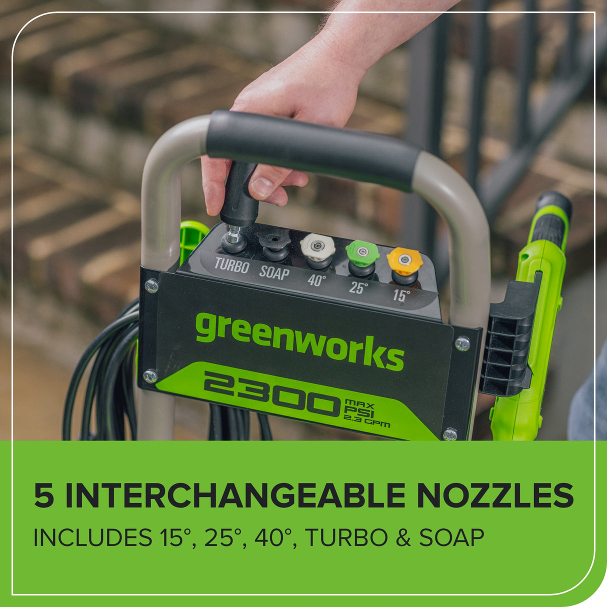 2300 PSI 2.3 GPM Brushless Electric Pressure Washer