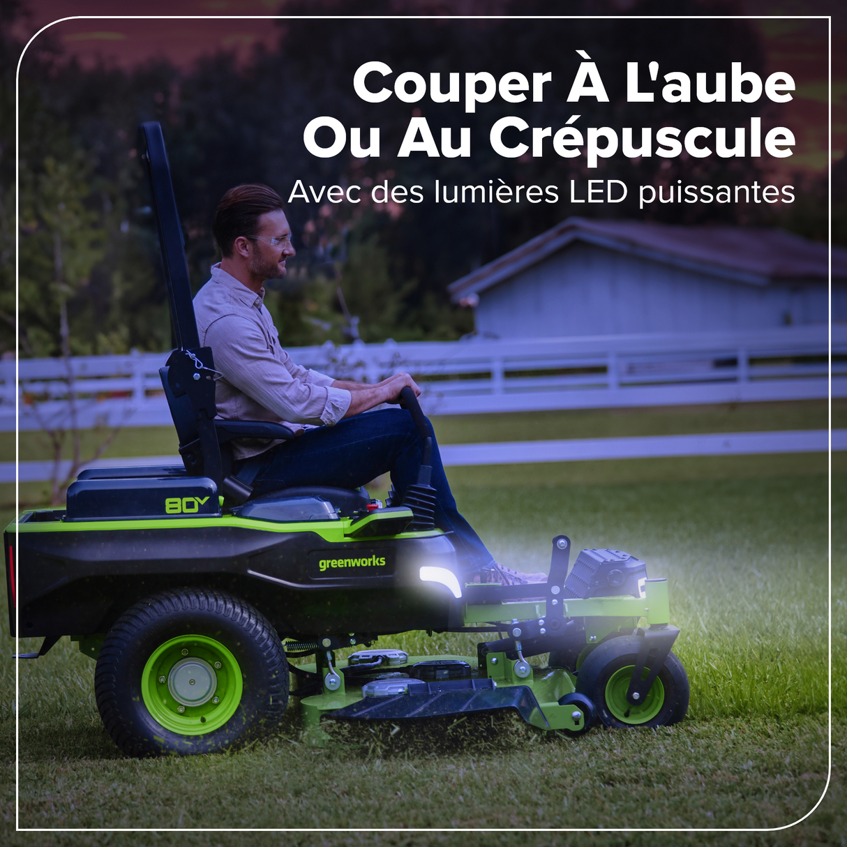 Tondeuse autoportée à rayon de braquage zéro 80 V, 60 pouces Maximus Z, (2) batteries 16,0 Ah, (4) batteries 8,0 Ah et chargeur 1,5 Kw