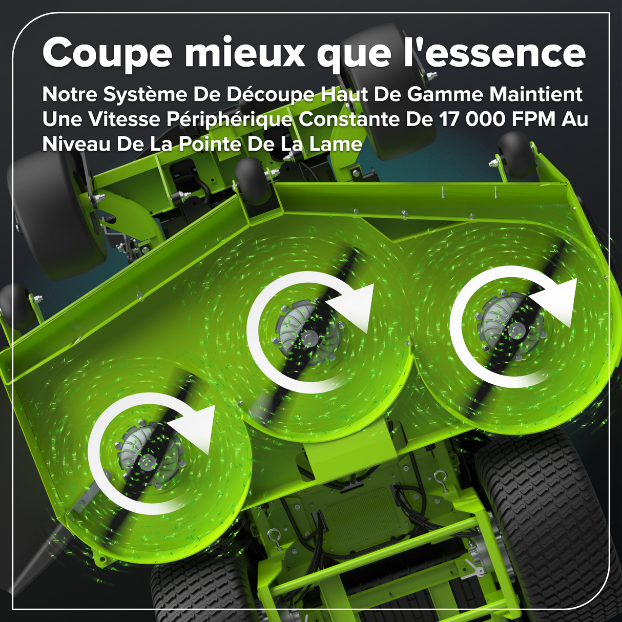 Tondeuse autoportée à rayon de braquage zéro 80 V, 60 pouces Maximus Z, (2) batteries 16,0 Ah, (4) batteries 8,0 Ah et chargeur 1,5 Kw