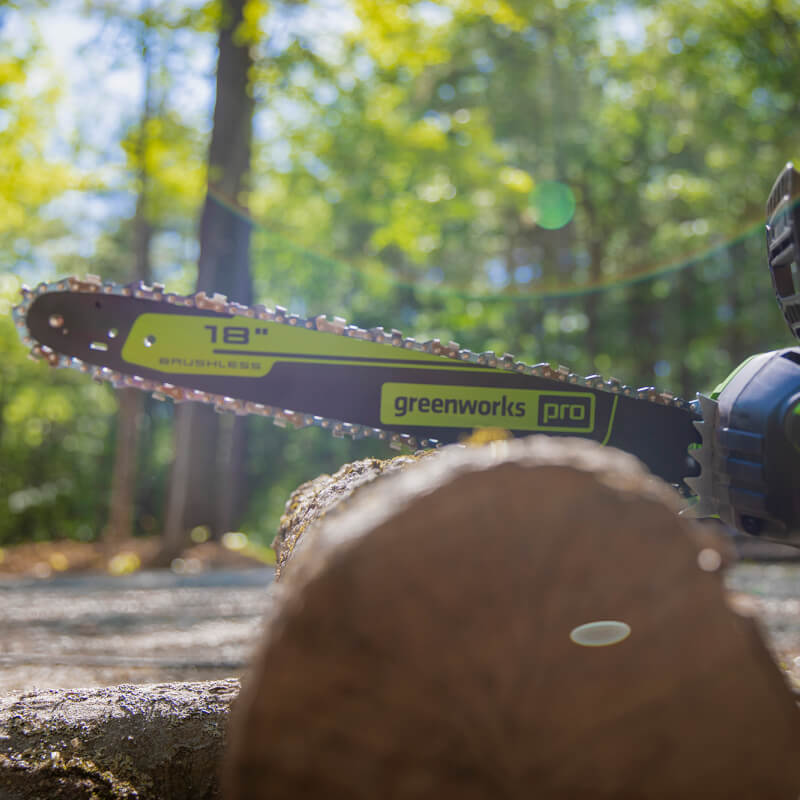 80V 18" Brushless Chainsaw & 80V Brushless Blower Combo Kit, 2.0Ah Battery and Charger Included