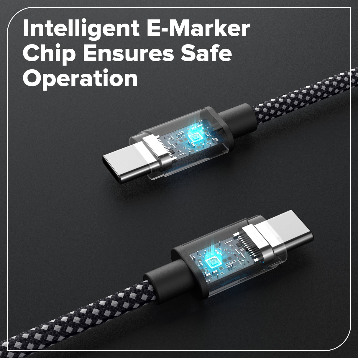 Câble de recharge USB-C, 100 W à 1 m