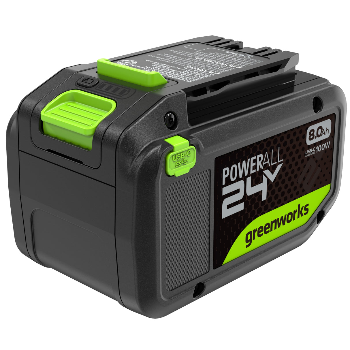 Batterie haute puissance 24 V, 8,0 Ah avec port USB Type-C