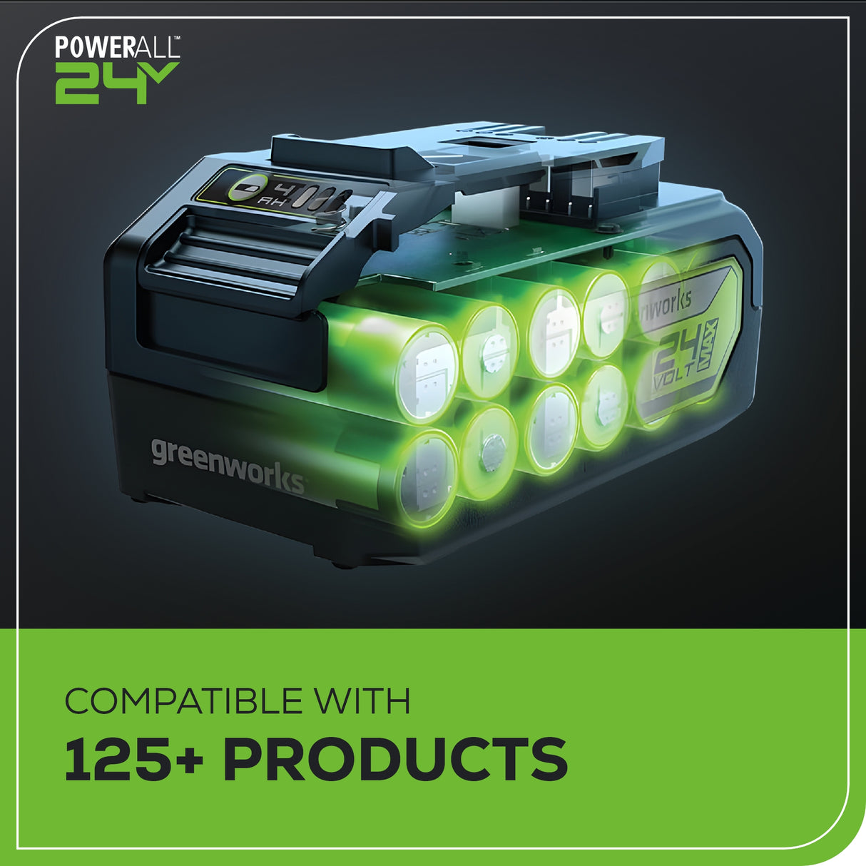 Ensemble 48 V (24V x 2) de souffleur à jet axial et cisaille-arbuste, (2) batteries 4,0 Ah et chargeur à double port inclus