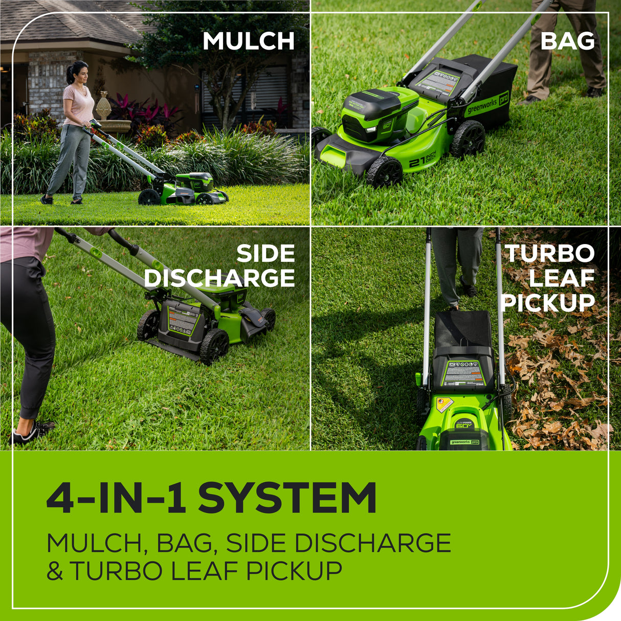 60V 21" Push Lawn Mower, 5.0Ah Battery and Rapid Charger Included