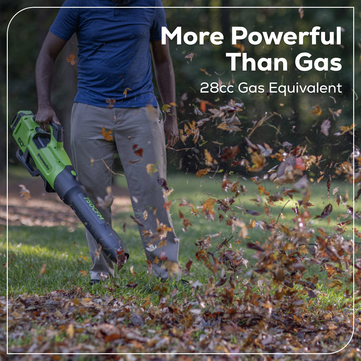 60V 750 CFM 170 MPH Brushless Leaf Blower, 4.0Ah Battery and Charger Included