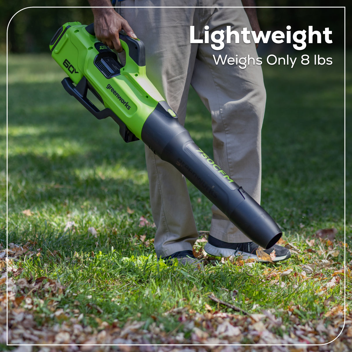 60V 750 CFM 170 MPH Brushless Leaf Blower, 4.0Ah Battery and Charger Included