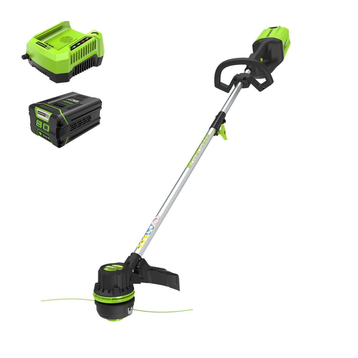 Coupe-herbe sans balais 80 V, 16 pouces, batterie 2,0 Ah et chargeur inclus – ST80L210