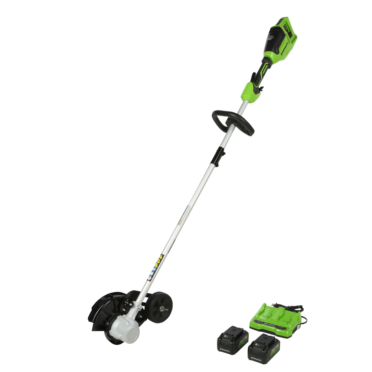 48V (24V x 2) 8" Brushless Cordless Edger, (2) 4.0Ah USB Batteries and Dual Port Rapid Charger Included