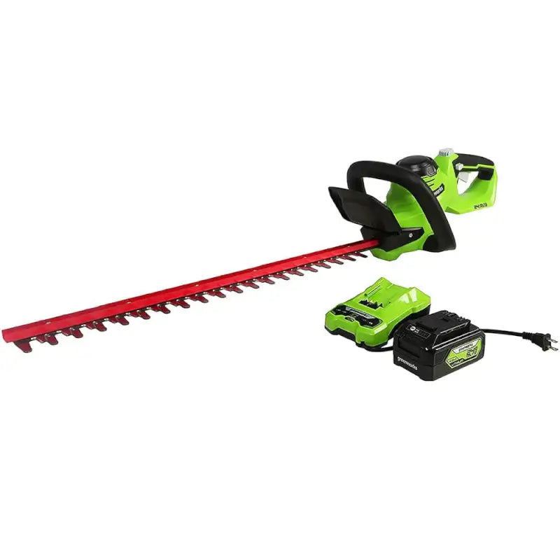 Taille-haie 24 V, 22 pouces, batterie 4,0 Ah et chargeur