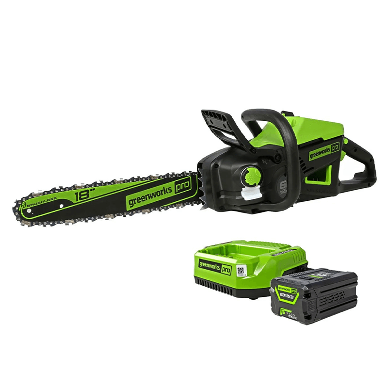 60V 18" Chainsaw, 4.0Ah Battery and Charger Included