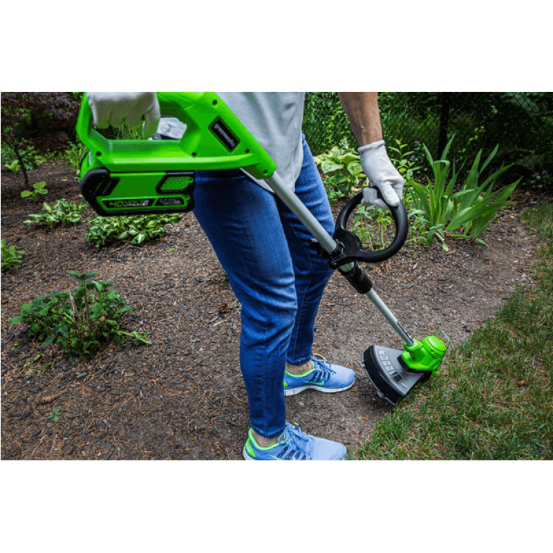 40V 14" Mower & 12" String Trimmer Combo Kit, 4.0Ah Battery and Charger Included