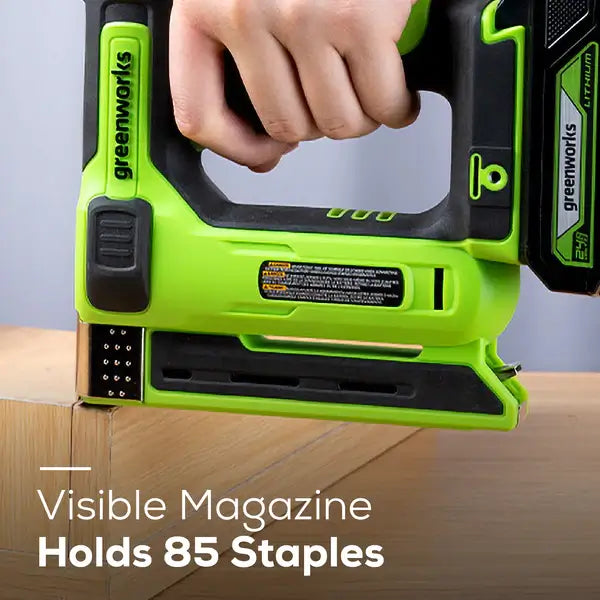 24V 3/8" Stapler, 2.0Ah Battery & Charger Included