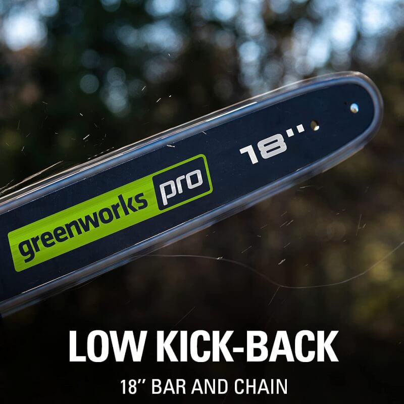 80V 18" Brushless Chainsaw, 2.0Ah Battery and Charger Included