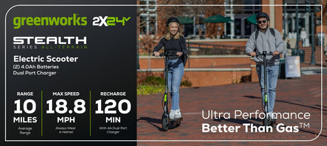 Greenworks 48V Stealth Series Electric Scooter: Power, Range & Innovation for Eco-Friendly Rides