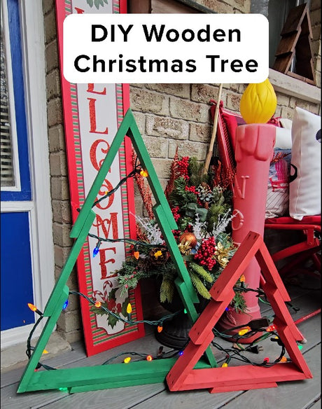 DIY Wooden Christmas Tree Plans by Greenworks Tools