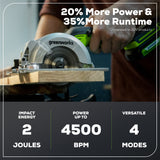 24V SDS Plus Rotary Hammer, 4.0Ah USB Battery and Charger Included