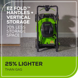 80V 22" Dual Blade Self-Propelled Lawn Mower, (2) 4.0Ah Batteries and Charger Included