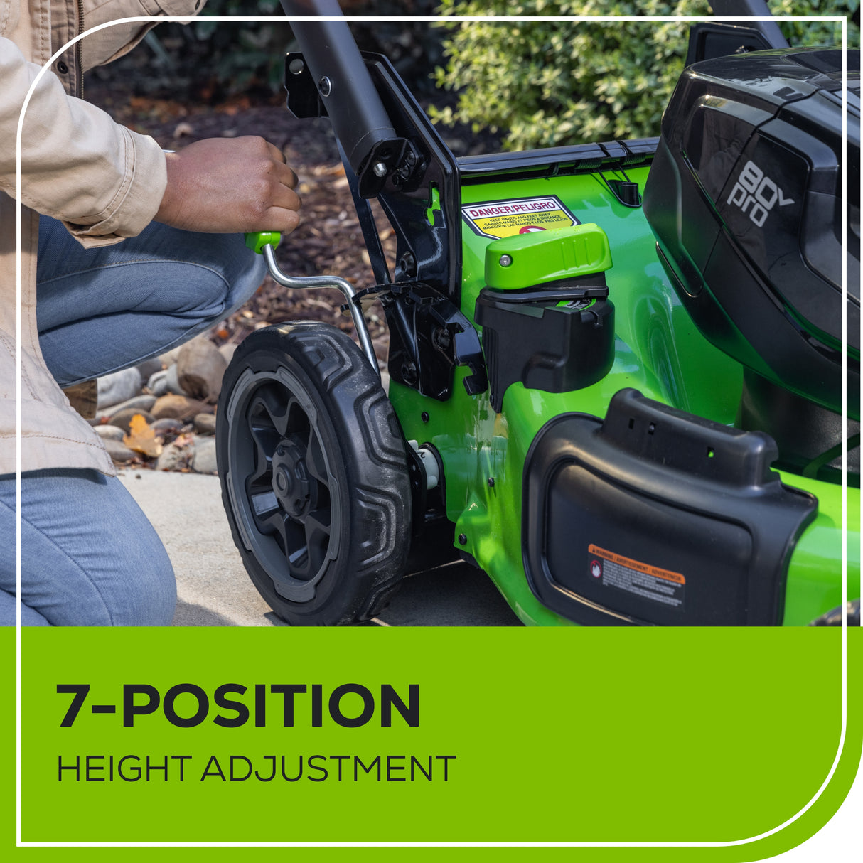 80V 22" Dual Blade Self-Propelled Lawn Mower, (2) 4.0Ah Batteries and Charger Included