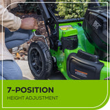 80V 22" Dual Blade Self-Propelled Lawn Mower, (2) 4.0Ah Batteries and Charger Included