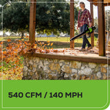 60V 13" Cordless String Trimmer & Leaf Blower Combo Kit, 4.0 Ah Battery and Charger Included