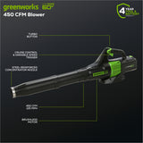 60V 13" Cordless String Trimmer & Leaf Blower Combo Kit, 4.0 Ah Battery and Charger Included