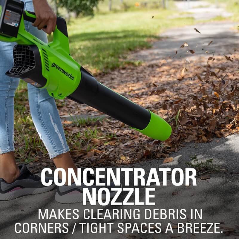 48V (24V x 2) 515 CFM - 125 MPH  Leaf Blower, (2)  2.0Ah USB Batteries and 4A Dual Port Charger Included