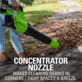48V (24V x 2) 515 CFM - 125 MPH  Leaf Blower, (2)  2.0Ah USB Batteries and 4A Dual Port Charger Included