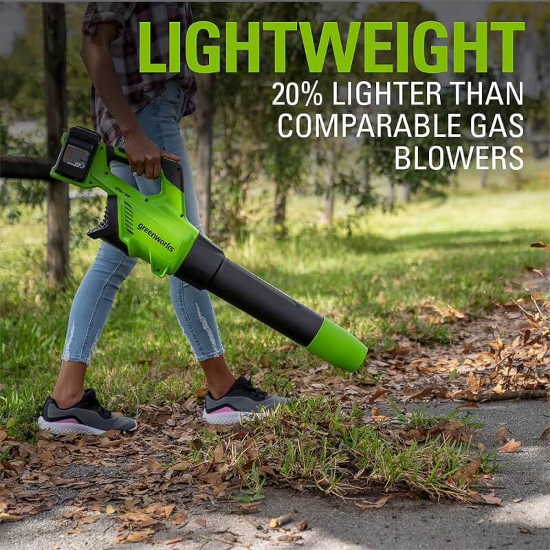 48V (24V x 2) 515 CFM - 125 MPH  Leaf Blower, (2)  2.0Ah USB Batteries and 4A Dual Port Charger Included
