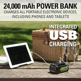 24V 12" Brushless Chainsaw, 4.0Ah USB Battery and Charger Included - CS24L410