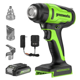 Pistolet thermique à batterie 24 V avec batterie 2,0 Ah et chargeur inclus