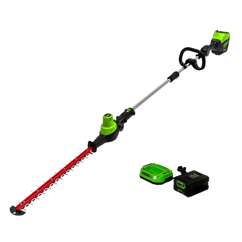 Taille-haie à perche 60 V, 20 pouces, batterie 2,0 Ah et chargeur inclus